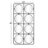 Black Modern Wall Decor, 24" x 3" x 47"