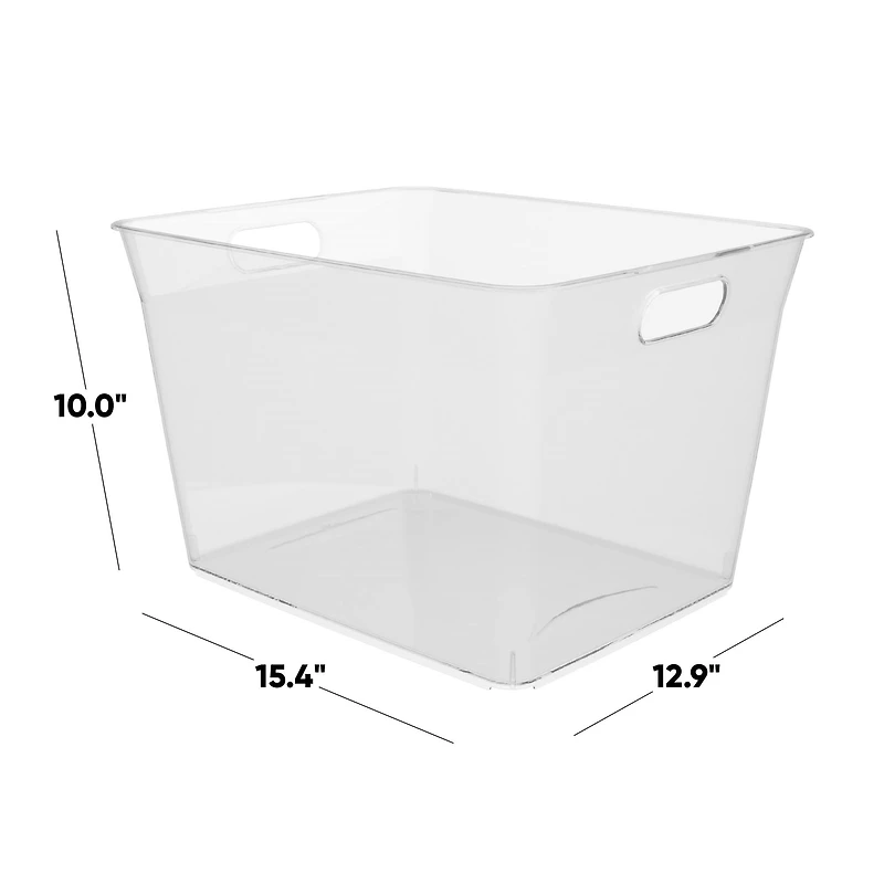 Curver® V-Basket Extra Large Clear Organizing Storage Basket