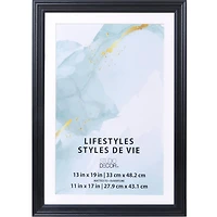 9 Pack: Black 11" x 17" Frame with Mat, Lifestyles™ by Studio Décor®