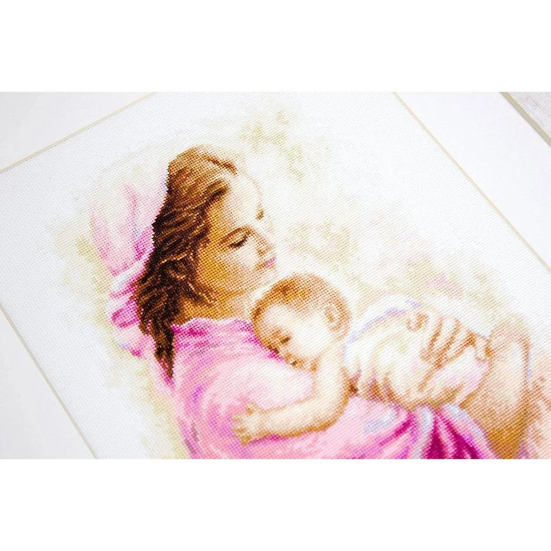 Luca-s Mother And Child Counted Cross Stitch Kit