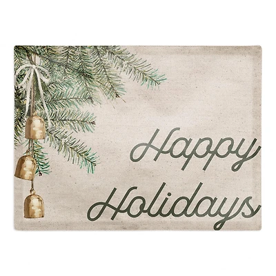 Happy Holidays 14" x 18" Cotton Twill Placemat