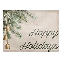 Happy Holidays 14" x 18" Cotton Twill Placemat