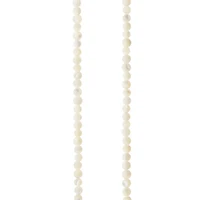 12 Pack:  White Mother of Pearl Round Beads, 4mm by Bead Landing™
