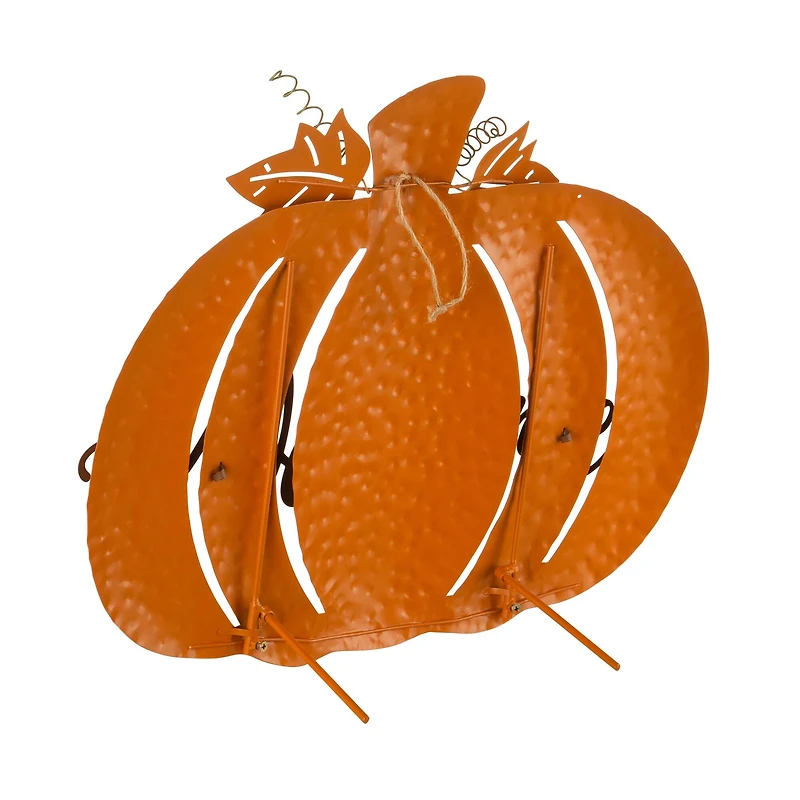 Glitzhome® Metal Welcome Pumpkin Yard Stake