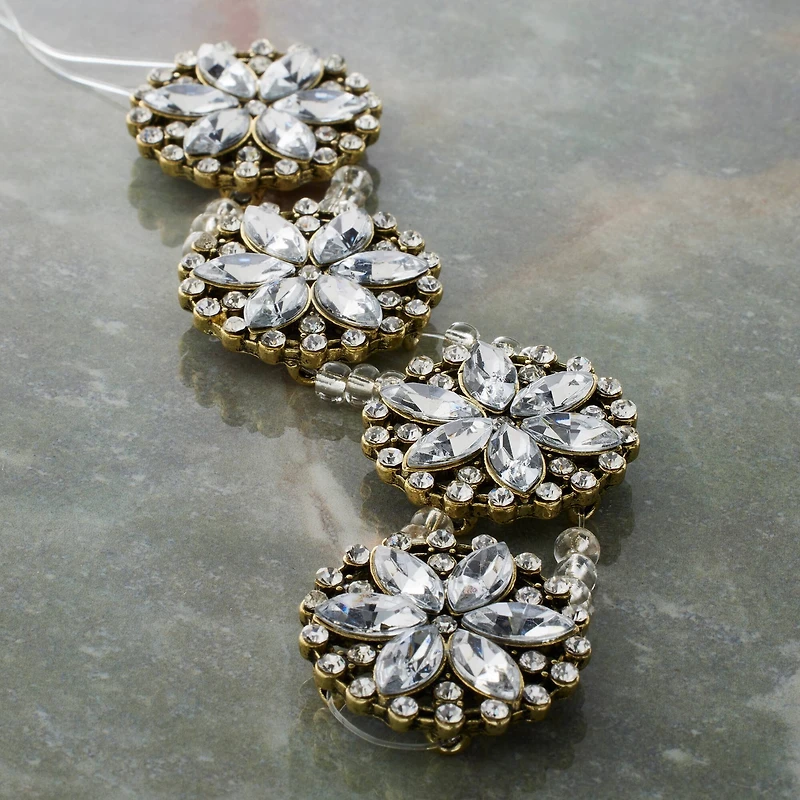 12 Pack: Metal Round Floral Sliders, 26mm by Bead Landing™