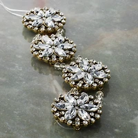 12 Pack: Metal Round Floral Sliders, 26mm by Bead Landing™