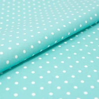 SINGER® Aqua Polka Dot Cotton Fabric