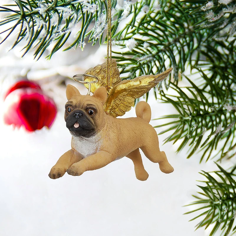 Design Toscano Honor the Pooch Pug Holiday Dog Angel Ornament