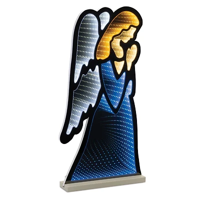 24.5" Blue Holiday Angel Ekko Light Display