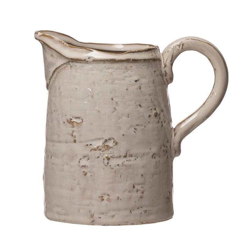 Hello Honey® White Stoneware Pitcher