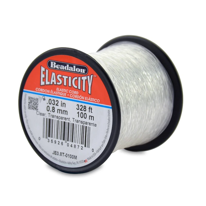 Beadalon® Elasticity™ 0.8mm Clear Stretch Cord