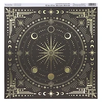 12" x 12" Black & Gold Celestial Cardstock Paper by Recollections™