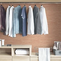 NuWallpaper Spice Tibetan Grasscloth Peel & Stick Wallpaper