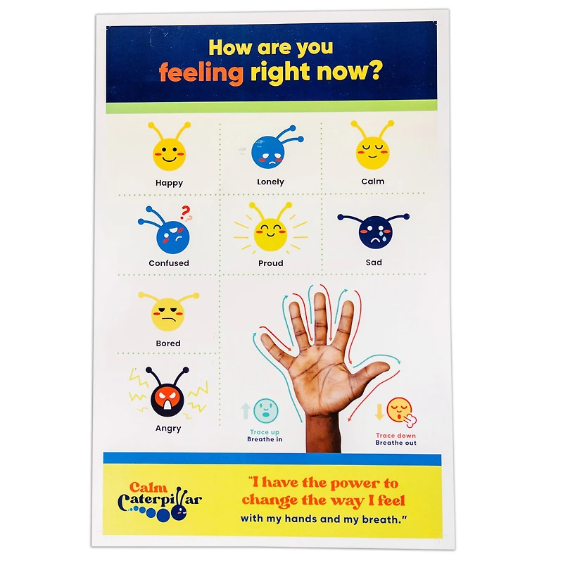 The Calm Caterpillar® Calm Caterpillar Feelings & Emotions Chart For Kids & Toddlers