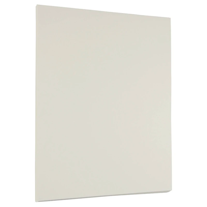 JAM Paper Natural White Wove 8.5" x 11" 28lb. Strathmore Paper, 100 Sheets