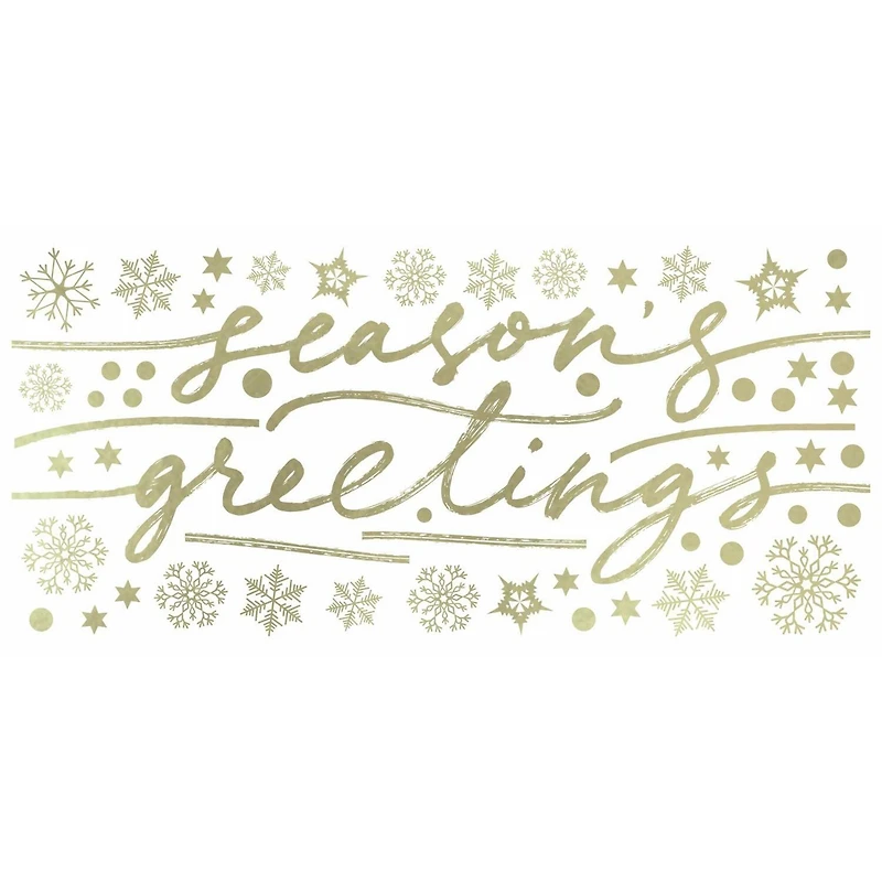 RoomMates Season's Greetings Peel and Stick Wall Decals