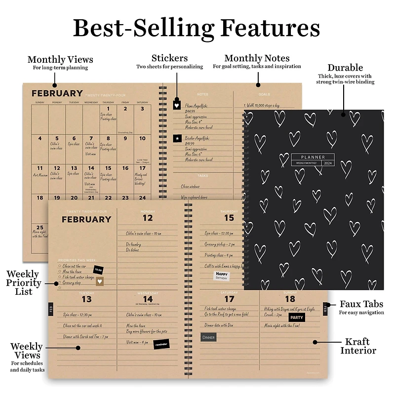 TF Publishing 2024 Lovely Large Planner