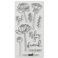 Peony Sentiment Clear Stamp Set by Recollections™