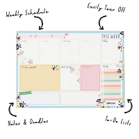 Carpe Diem Ditzy Floral Weekly Planner Pads, 6ct.