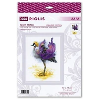RIOLIS Crowned Crane Counted Cross Stitch Kit