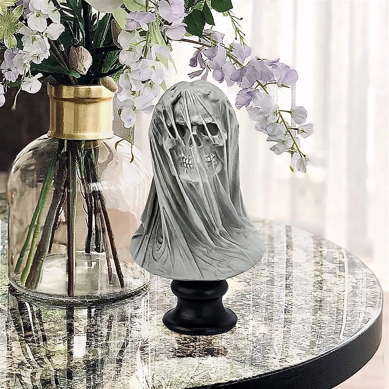 Design Toscano Samhain's Veiled Maiden of Death Bust Statue