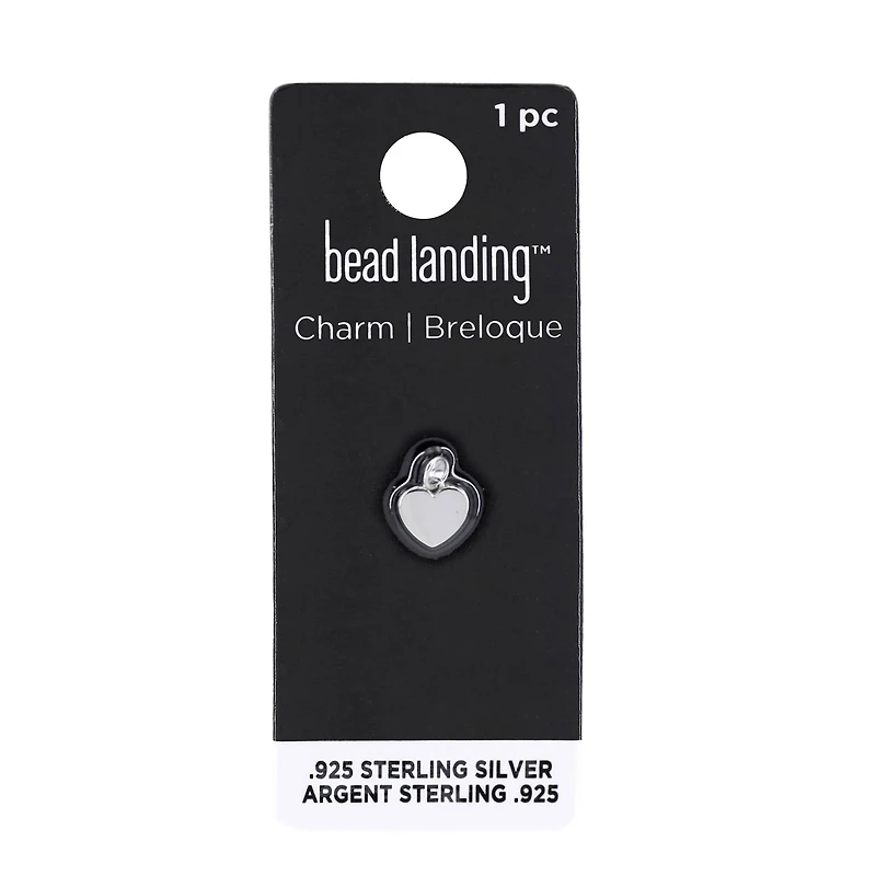 Sterling Silver Heart Icon Charm by Bead Landing™
