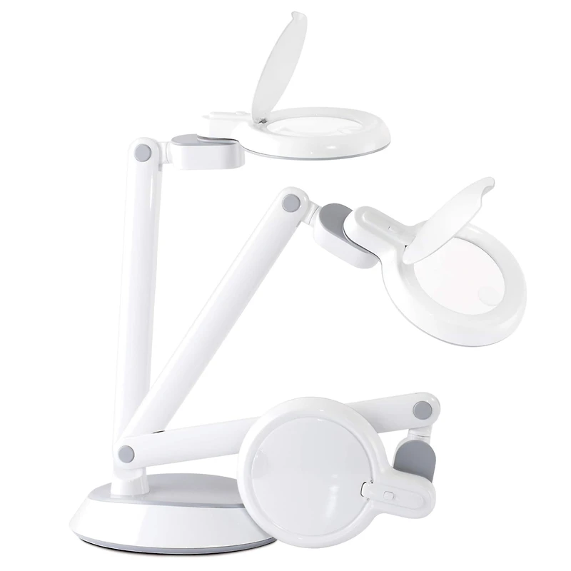 Ottlite Space-Saving LED Magnifier Desk Lamp