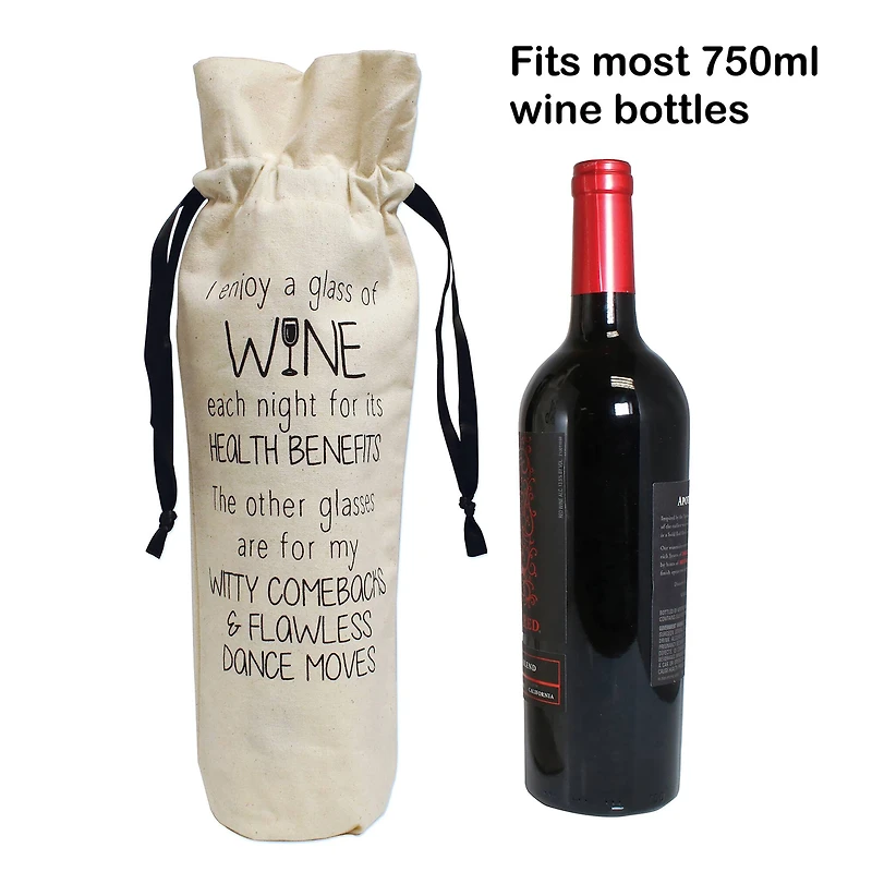 Personality Case™ Health Canvas Wine Bag