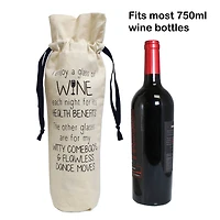 Personality Case™ Health Canvas Wine Bag