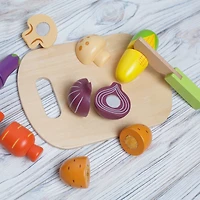 Toy Time Wooden & Magnetic Pretend Play Food Set