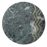 20" Gold Contemporary Stoneware Accent Table