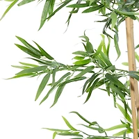 Artificial Bamboo Plants Indoor, 77", Green