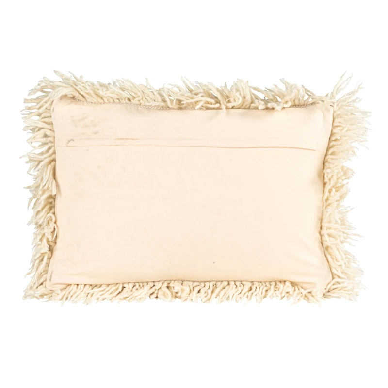 Hello Honey® White New Zealand Wool & Cotton Lumbar Pillow