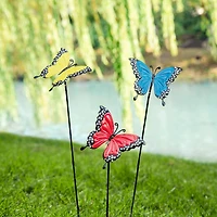 Glitzhome® 22" Metal Butterfly Picks, 3ct.