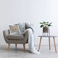 Stupell Industries Jumping Fox Snowy Winter Scene Throw Pillow