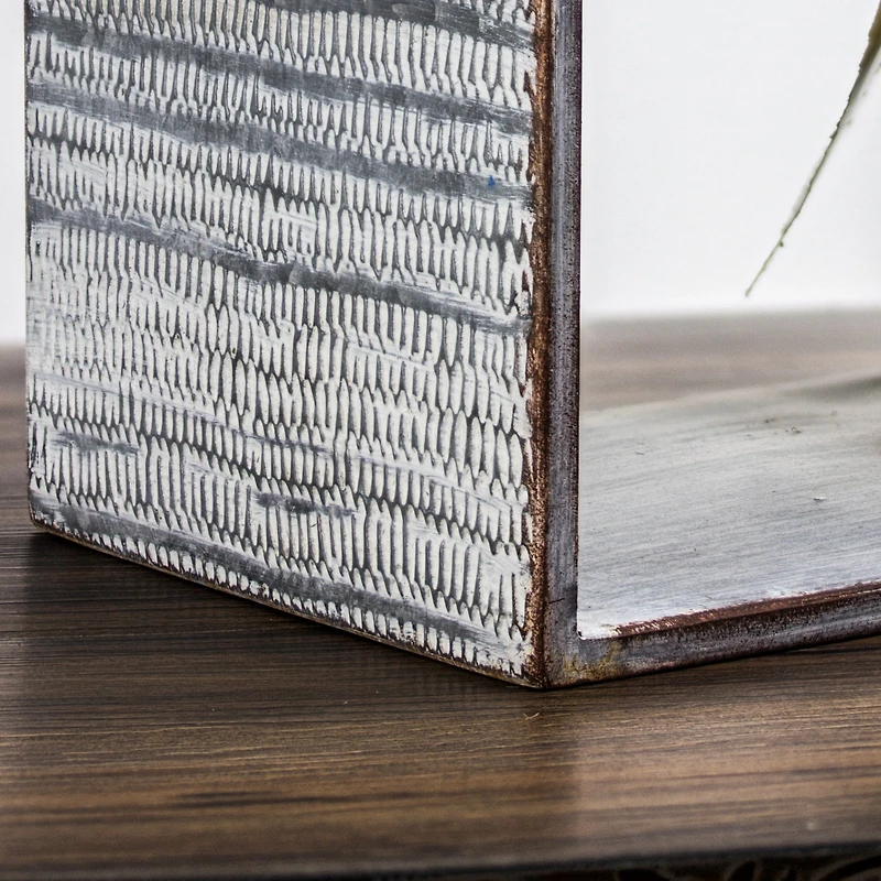 White Cathedral Arch Rustic Hanging Wall Shelf & Rack