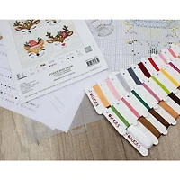 Luca-s Foxes And Deer Plastic Canvas Counted Cross Stitch Kit