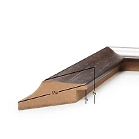 Frame USA Verona Narrow Mocha Single Image Picture Frame with Mat