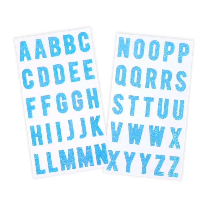 Iridescent Blue Alphabet Stickers by Recollections™
