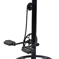 32" Brown Iron Industrial Bar Stool