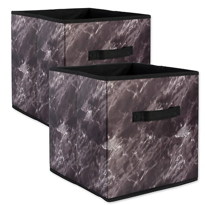 DII® Black Marble Cube Laundry Bin Set