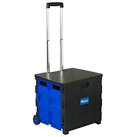 BAZIC® Folding Cart on Wheels with Lid Cover