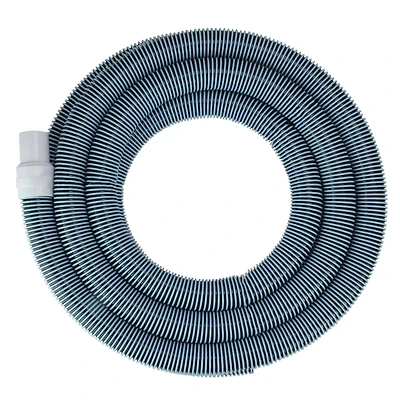 Pool Central 25ft. x 1.5" Blue & Black Extruded EVA In Ground Swimming Pool Vacuum Hose