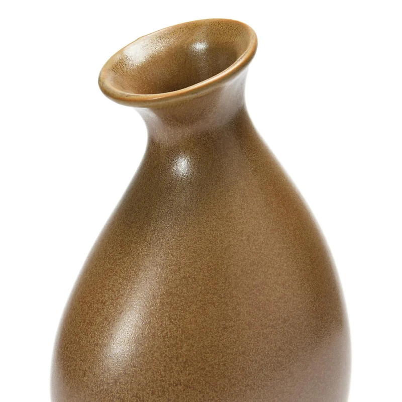 Hello Honey® 10" Speckled Reactive Glaze Organic Shaped Stoneware Vase