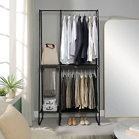 SunnyPoint Freestanding Clothes & Accessories Closet Rack