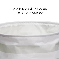 Honey Can Do 20" Gray Stripe Kids Hamper