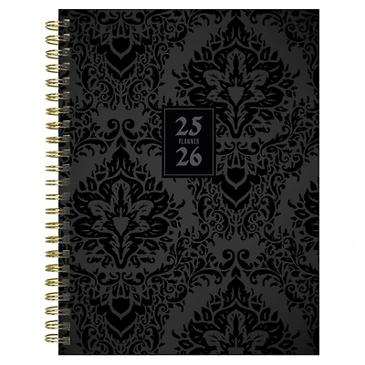 TF Publishing 2025-2026 Black Velvet Medium Weekly/Monthly Planner