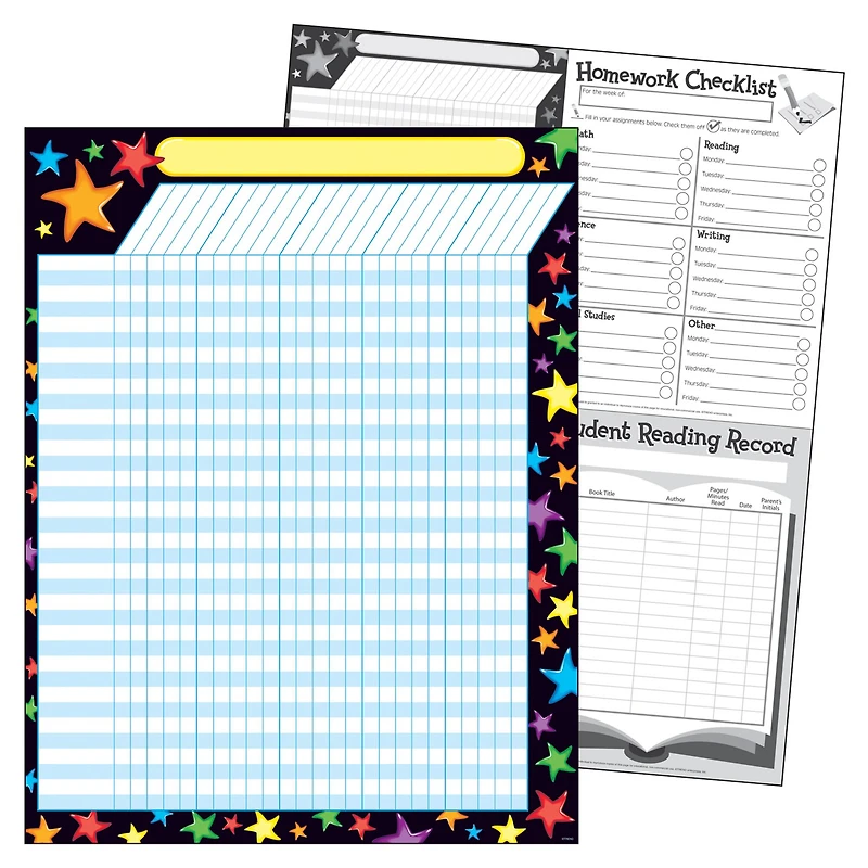 Trend Enterprises® Gel Stars Incentive Chart, 6 Packs