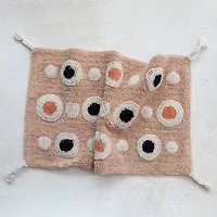 Hello Honey® Boho Cotton Tufted Circle Pattern Bath Mat with Tassels, 3ft. x 2ft.