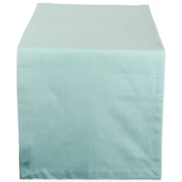 DII® 72" Aqua Solid Chambray Table Runner